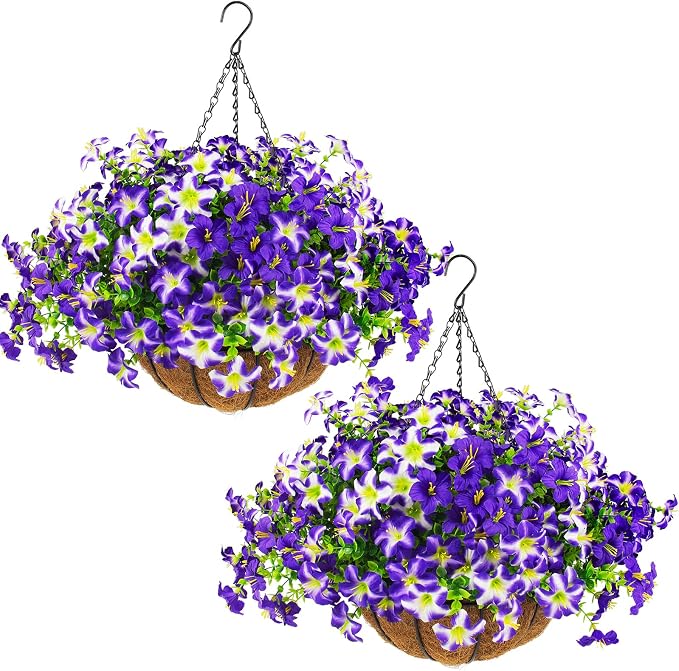 2 Set Artificial Petunias Flowers by DaynightFloral