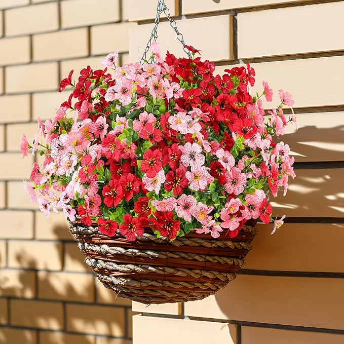 AGIRL Artificial Flowers Outdoor UV Resistant Fake Plant Garden Patio Decor | - Image 5