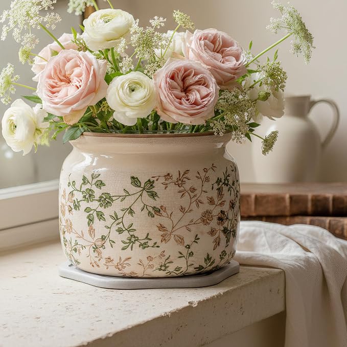 Country Cottage Ceramic Plant Pots - Image 2