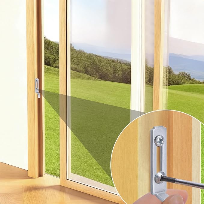 6Pcs A 148 Steel Sliding Screen Door Latch Strike, Screen Door Strike Plate | - Image 6