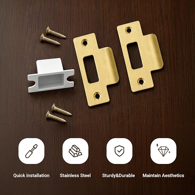 2 Pack Standard T-Strike Door Strike Plate - Image 6