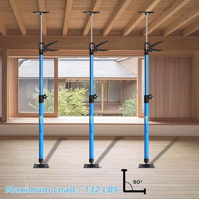 4PK Dust Barrier Poles, Steel Cabinet Jacks - Image 4