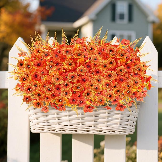 16PCS Artifcial Fall Flowers, Silk Flowers - Image 7