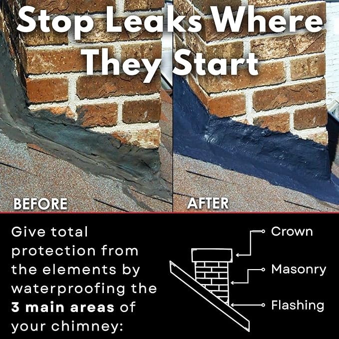 FlashSeal Elastomeric Roof Chimney Flashing Sealant - Image 3