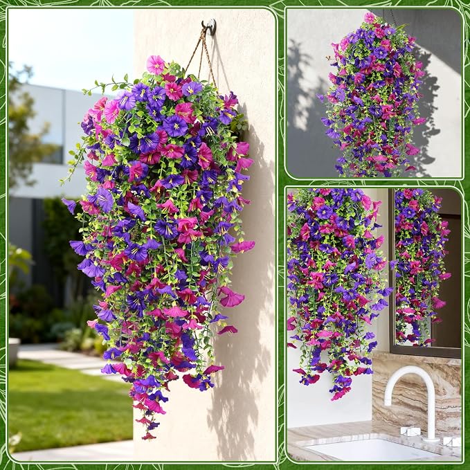 Fake Hanging Plants, Faux Hanging Plant Artificial Greenery - Image 8