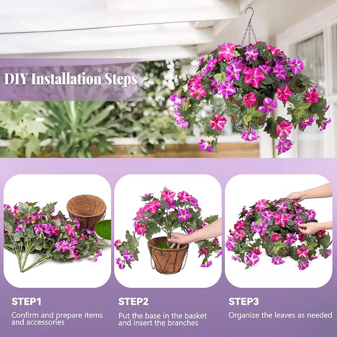 Ammyoo Artificial Hanging Flowers - Image 6