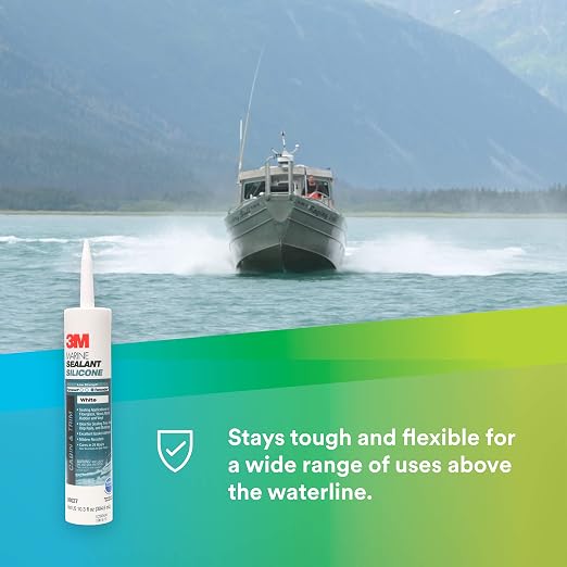 3M Marine Grade Silicone Sealant, 10.3 fl oz, Cartridge | - Image 5
