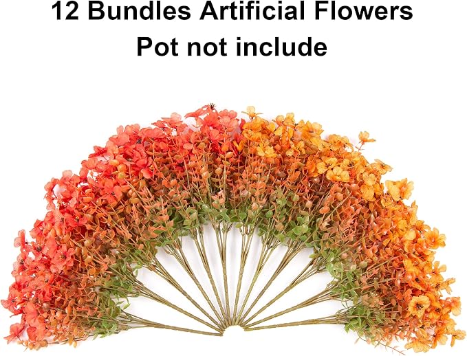 Artificial Fall Flowers Faux Mums - Image 5