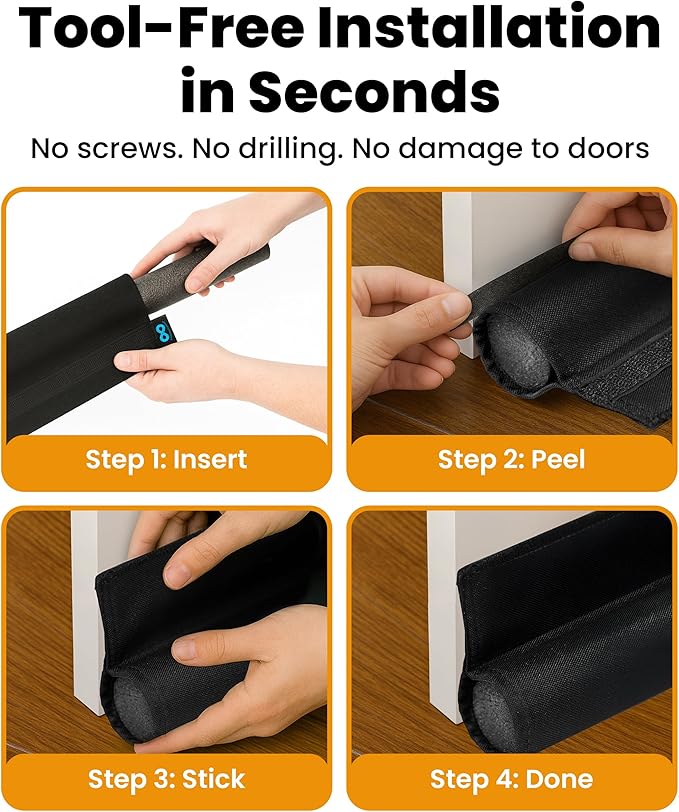Everlasting Comfort One-Sided Door Draft Stopper - Image 3