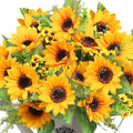 AmyHomie Artificial Sunflowers for Outdoors Fall Decor, 2 Bouquets | Garden by AmyHomie