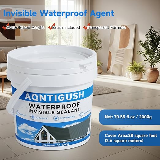 Transparent Waterproof Sealant 70oz, Bonds to roofs, concrete & wood, - Image 9