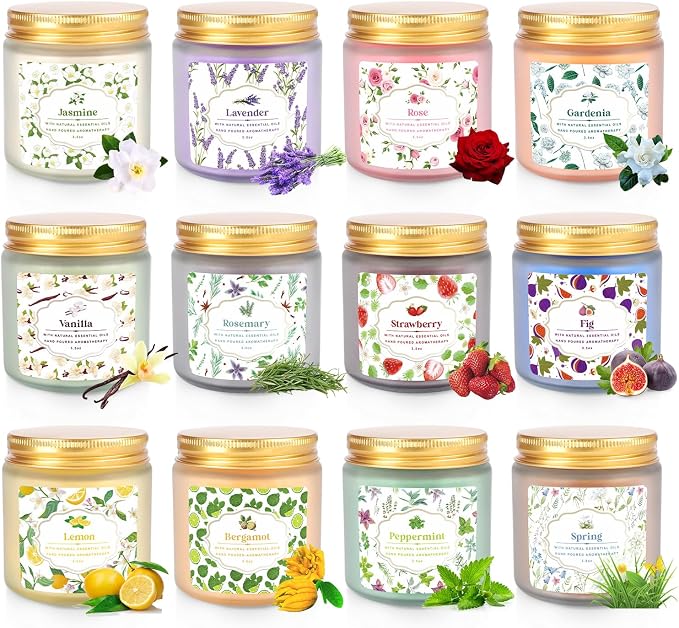 YOROXRG 12 Pack Scented Candles - Image 2