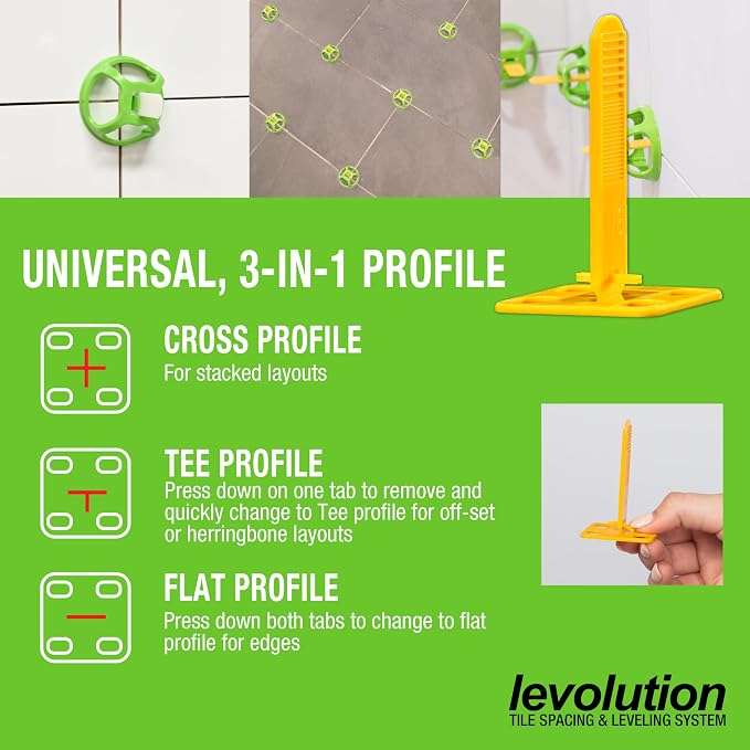 Miracle Sealants Levolution Universal Leveling Spacers, 1/16" | Tile leveling & - Image 7