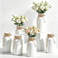 6 Pack Mason Jar Vases for Centerpieces, Wide Mouth Mason Jars by LEYIQU