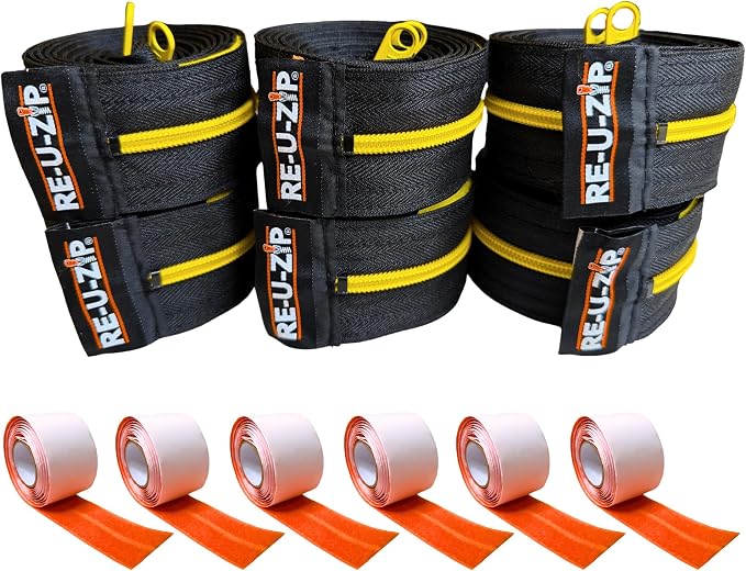 RE-U-ZIP, Reusable Dust Barrier Zipper, Fail-Safe™, Replaceable & Lockable by RE-U-ZIP