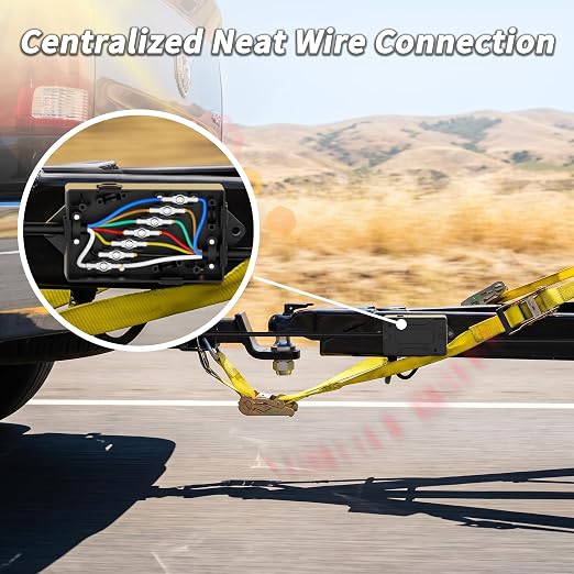 PlugSaf 8FT 7 Way Trailer Wiring Harness Kit - Image 8