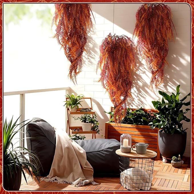 2-Pack Fake Hanging Plants, Faux Hanging Plant Artificial Greenery - Image 7