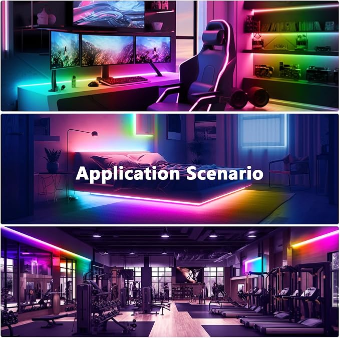 DAYBETTER 100ft Smart IC LED Strip Lights, BGRIC LED Lights - Image 6