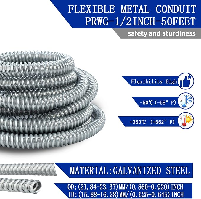 Yariwiz Flexible Steel Electrical Conduit Steel Conduit Kit - Image 3