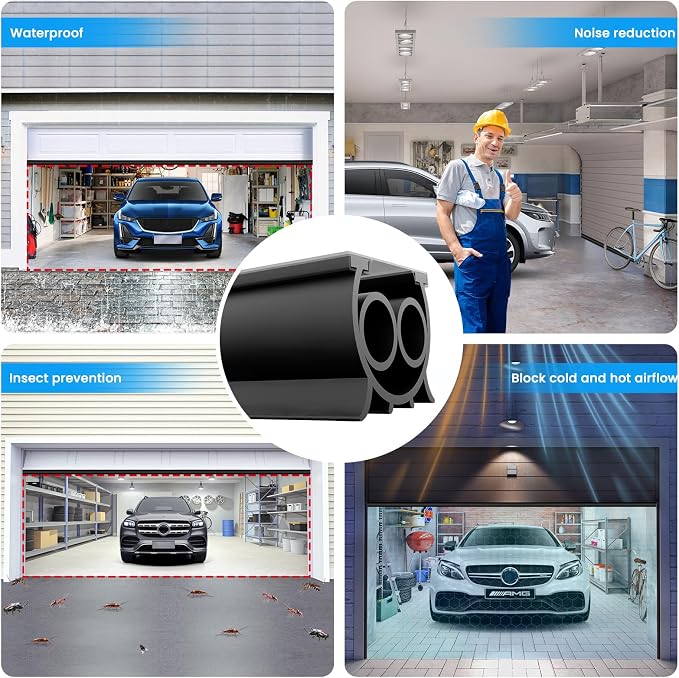 Upgraded TPE Garage Door Bottom Seal 20FT | U+Double O Advanced Sealing - Image 5
