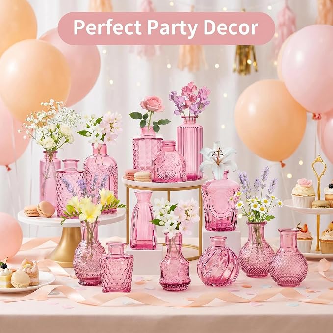 Mini Bud Vases Centerpieces for Tables, Small Flower Vases Suitable for - Image 9