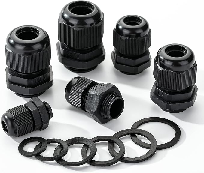 Bates- Nylon Cable Gland, 3-16 mm Cable Gland Connectors, Waterproof - Image 9