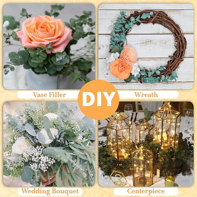 12PCS Dried Eucalyptus for Shower Hanging Real Preserved Eucalyptus Stems | - Image 6
