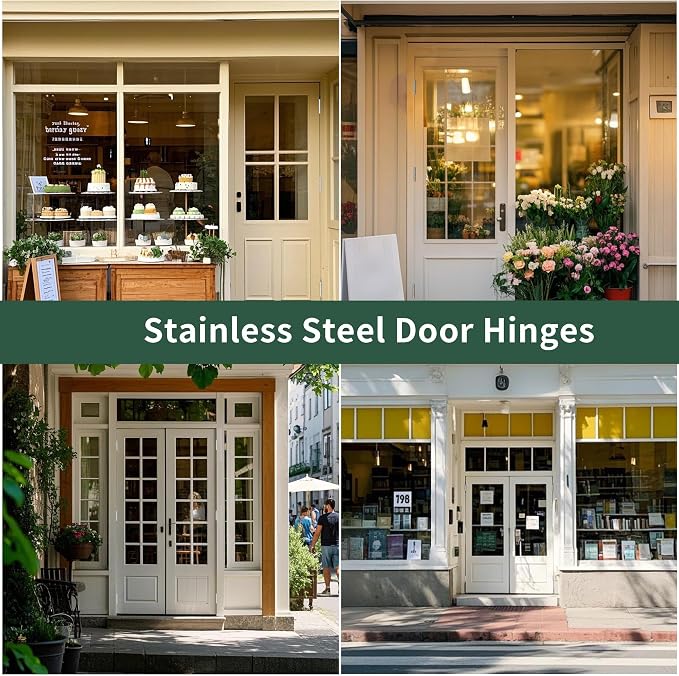304 Stainless Steel 3.5 Inch Door Hinges Brushed Satin Nickel Interior Hinges - Image 6