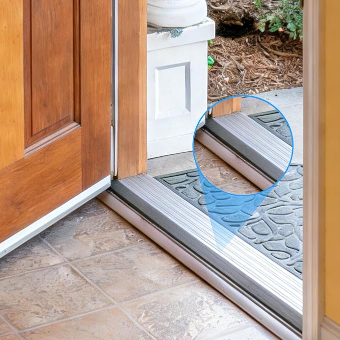 2 Pack 48 Inch Door Threshold Seal Vinyl Replacement Insert - Image 5