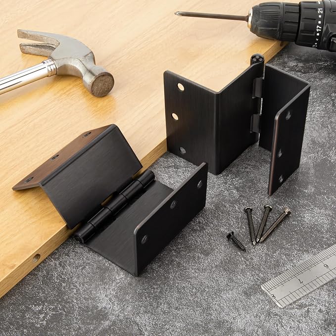 6 Pack Offset Hinges Oil Rubbed Bronze Expandable Door Hinges 3.5 Inch Heavy - Image 6