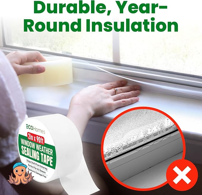 ECOHomes Window Weather Sealing Tape | Weather Stripping Tape, To Stop Drafts - Image 3