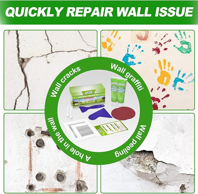 Drywall Repair Kit, 2 Spackle Wall Repair Patch Kit, Wall Mending Agent - Image 6