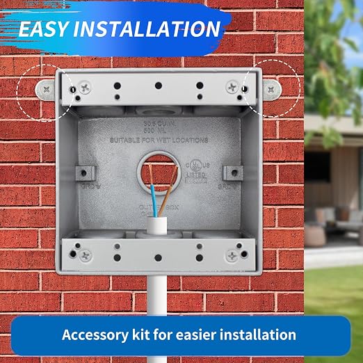 Weatherproof Outlet Box with Three 3/4-in Threaded Outlets, 9 Pack | Features - Image 5