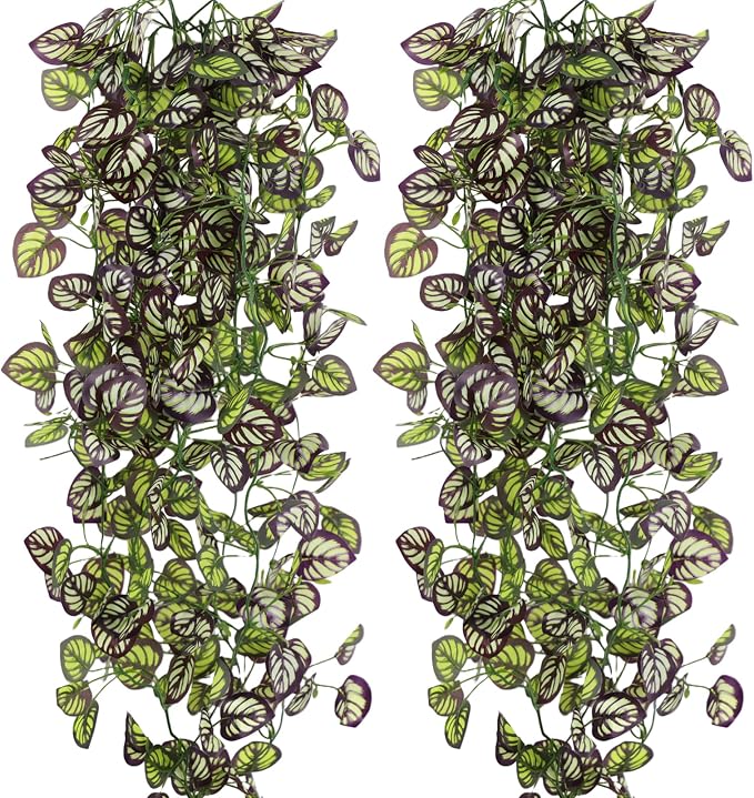 2-Pack Fake Hanging Plants, Faux Hanging Plant Artificial Greenery by Unknown