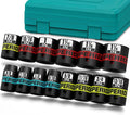 14 Piece 1/2" Drive Impact Socket Set, 3/8" by Aiourx