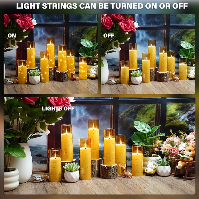 Nimiko Flickering Flameless LED Candles, Battery Operated Candles 24 Pcs - Image 3