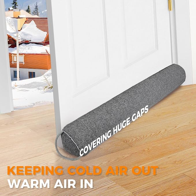 TORRAMI Under Door Draft Stoppers 38 Inch, Heavy Triangle Stop Draft Block Cold - Image 4