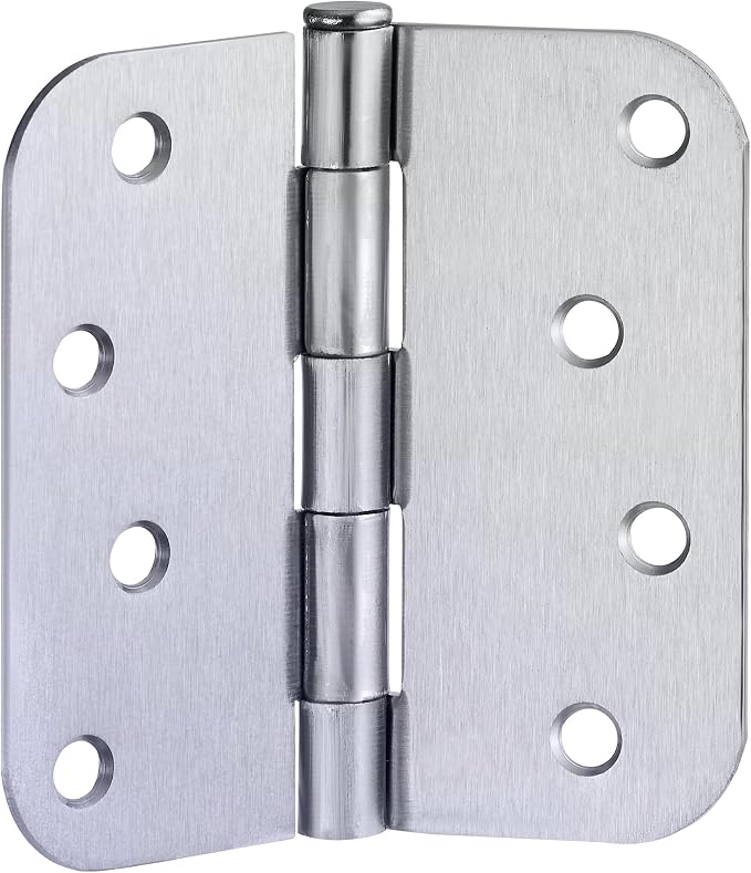Design House Interior Door Hinge, Brushed Chrome | 5/8" Radius, Traditional - Image 4