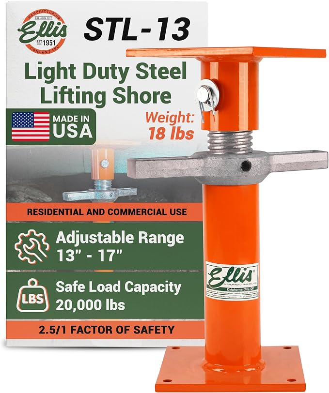 Ellis Manufacturing Light-Duty Steel, Construction Jack Post, Floor Leveling by Ellis