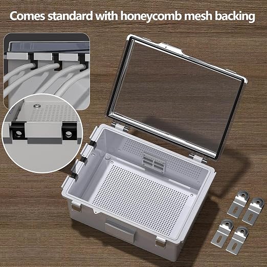 ABS Electrical Junction Box, Ventilated Design, Cable Grommets, IP65 Waterproof - Image 5