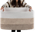 OIAHOMY Large Blanket Basket, 22”x17”x12” Laundry Baskets, Nursery Blanket by MasterofSpaceOptimization