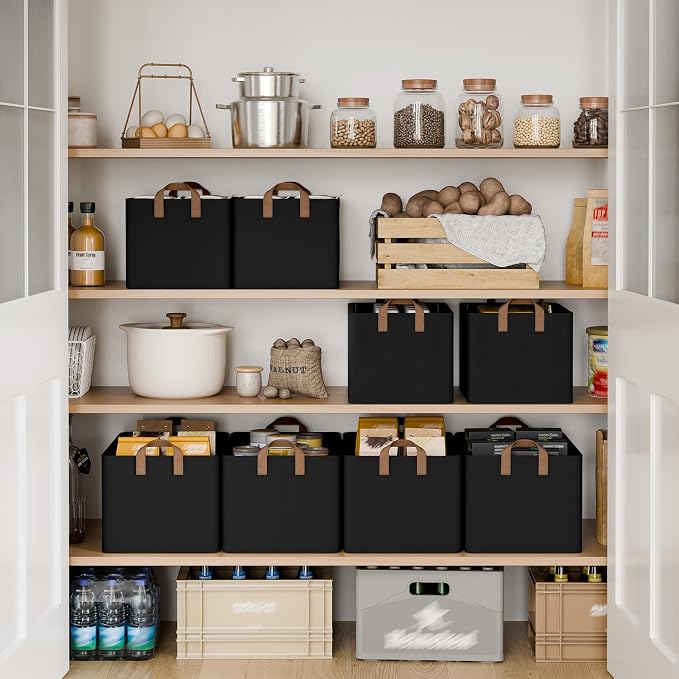StorageWorks Closet Storage Bins, Metal Frame, Collapsible, Storage Basket - Image 3