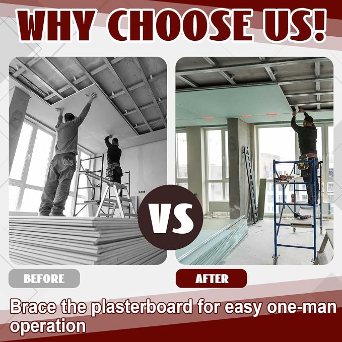 6 Pcs Drywall Fitting Tool Supports the Board in Place While Installing Drywall - Image 4