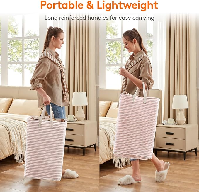 Lifewit 3 Pack Laundry Basket 80L Each, Collapsible Clothes Hamper - Image 5