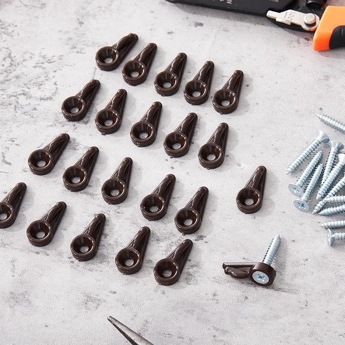 Blulu 48 Pack Flush Cabinet Glass Retainer Clips Window Screen Clip - Image 7