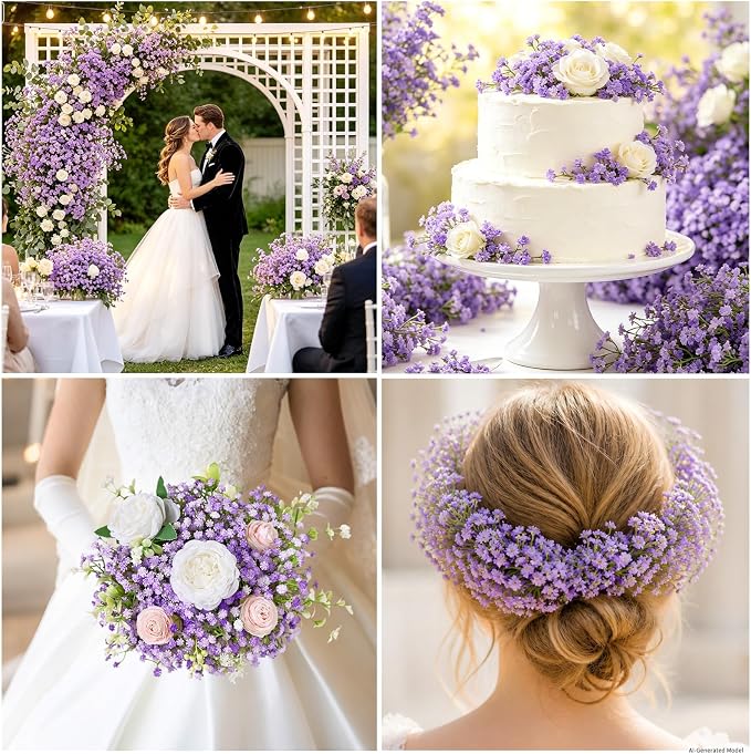 12Pcs Babys Breath Artificial Flowers - Image 8