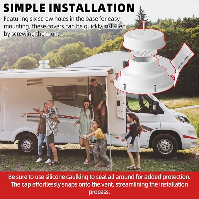 Aluminum RV Roof Vent Cover Kit - Image 5