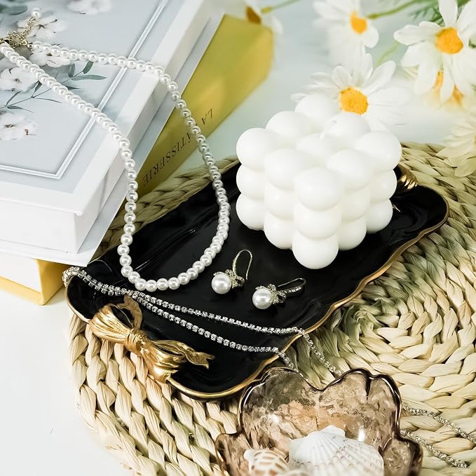 Warmtree Bow Jewelry Tray, Coquette Trinket Dish, Vanity Decor | Decorative Tray - Image 6