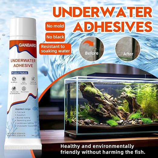 Ganbaro® 4 oz Underwater Sealant, Aquarium Sealant Clear, Marine Silicone - Image 4