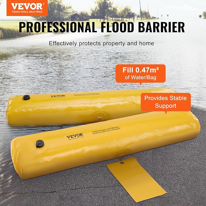 Flood Barriers, Sandbag Alternative Flood Bags 4 Pack, Flood Barrier - Image 2